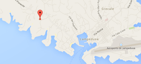 Mappa di Lampedusa - Dove siamo